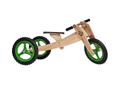 Bicicleta de Madeira Woodbike - 3 Estágios - Woodline - Verde - Camará