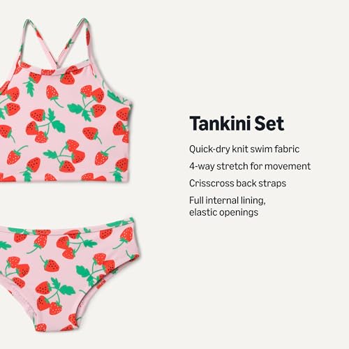 Image of Amazon Essentials Girls and Toddlers' Tankini Set