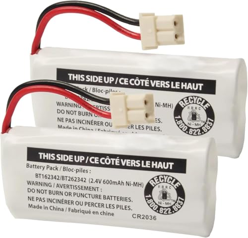 Cerepros 2-Pack BT162342/BT262342 2.4V Battery...