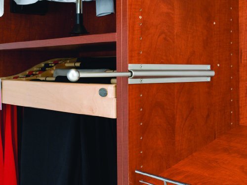 Rev-A-Shelf Rev-A-Shelf RCVL-12-SN 12 in. Standard Valet Rod, Satin Nickel by Rev-A-Shelf