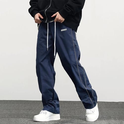 Men's Jogger Pants Fashion Side Striped Elastic Waist Drawstring Baggy Casual Athletic Sweatpant Running Trouser2