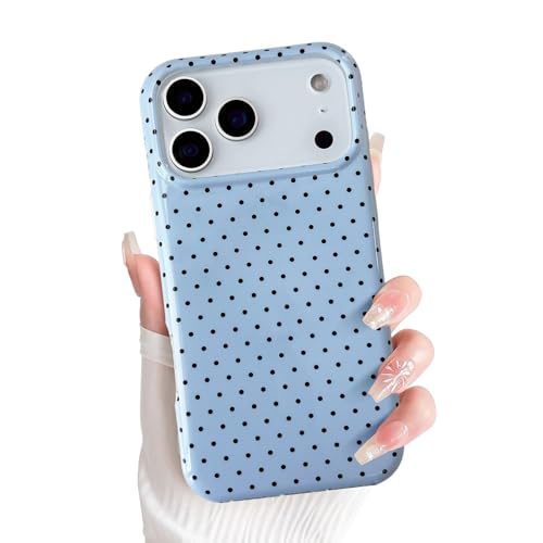 Protection iPhone Air mince TPU magnétique motif esthétique bleu