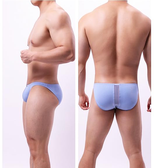 TAPUU Mens Low Rise Cotton Bikini Briefs Underwear with Pouch3