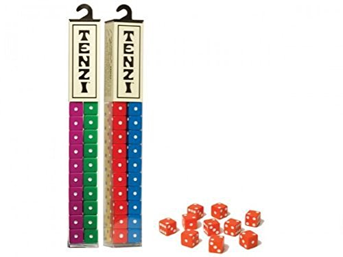 Tenzi for 8 Players - Assorted Colors - 8 Sets of Ten Dice by