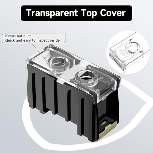 Bloques de terminales de riel DIN IN100BK 600V 130A para cables de 38mm² 5
