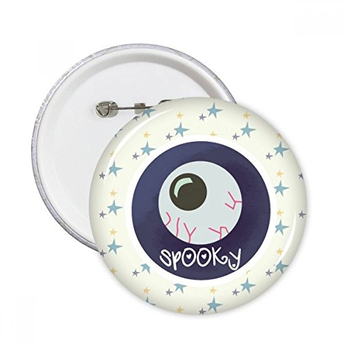 Badge Halloween bouton oeil réaliste multicolore pin's déco vêtement