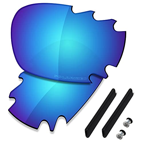 Image of SAUCER Premium Replacement Lenses & Rubber Kits for Oakley Jawbone Vented Racing Jacket (Low Bridge Fit) | UV400 Protection