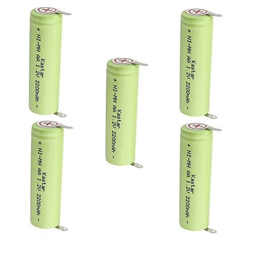 Kastar 5-Pack 1.2V 2200MAh Ni-MH Battery Compatible with Braun 8583 8585 8590 8595 8970 8975 8985 8990 8995 155 2323 255 26 260 5466 5470 5471 5476 5477 5478 5492 5501 5502 5503 5504 5505