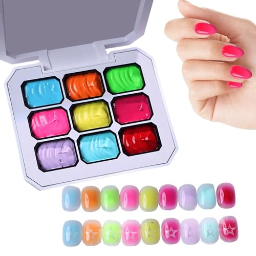 Kit de degradados Dot Gel Set con 9 colores de pintura para diseño de uñas y manicura