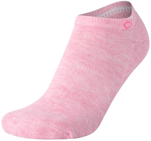 Image of Calvin Klein Womens No Show Socks - 6 Pack Breathable Cotton Blend Athletic Performance Low Cut Running Socks for Women