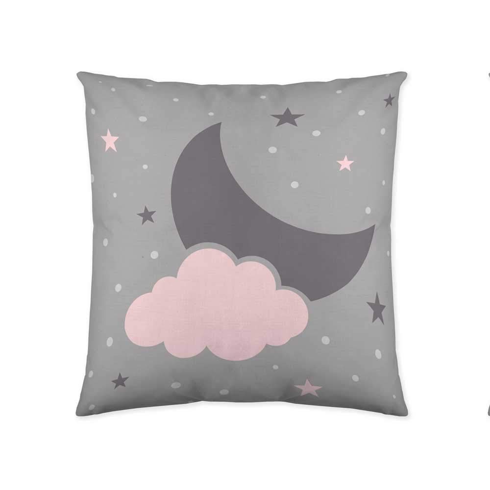 COTTON ARTean Funda Nórdica Infantil Reversible Cama 90 Luna Y Nube algodón poliéster Funda edredón 150x260 + 1 funda almohada