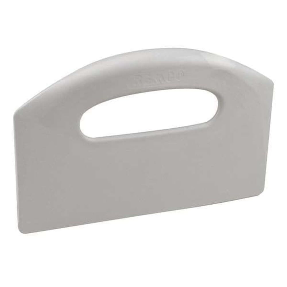 Remco 6960MD5 White/Grey Polypropylene Metal Detectable Bench Scraper, Injection Molded Blade, 5" L x 8.5" W, 1 Piece
