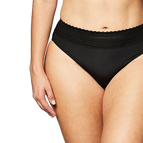 Image of Warner's Women's No Pinching, No Problem Dig-free Comfort Wait With Lace Microfiber Hipster 5609j