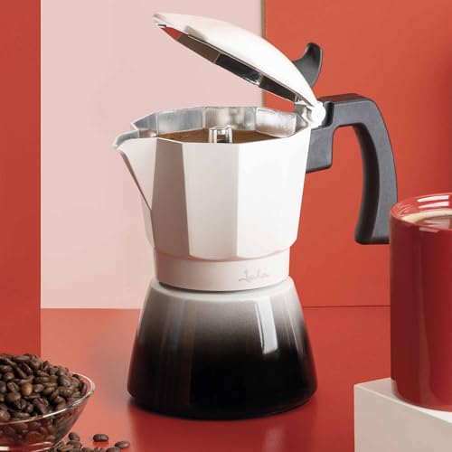 Cafetera italiana 12 tazas inducción Jata moka de aluminio para café espresso 6
