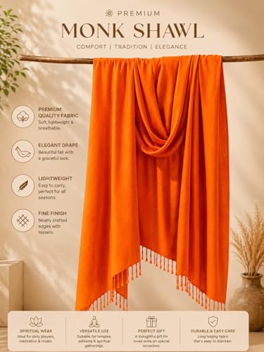 Image of Men's Cotton Gamcha Towel | Traditional Indian Angochha | Pure Cotton Soft & Absorbent Multipurpose Head Scarf | Lightweight Quick Dry Full Size Stole for Men & Women