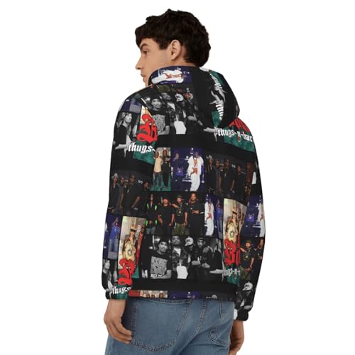 Bone Music Thugs N Harmony Men's Casual Zipper Hoodie Pullover Hooded Long Sleeve Sweatshirt with Big Pockets4