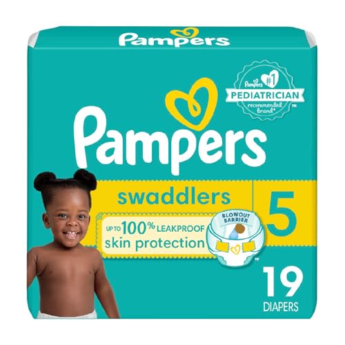 Image of Pampers Baby Diapers - Swaddlers - Size 5, 19 Count, Ultra Absorbant Disposable Infant Diaper