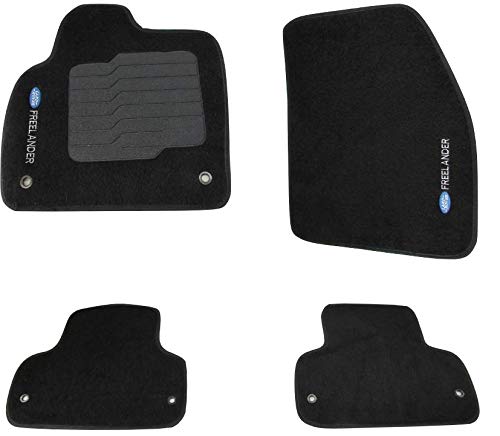 Jogo Tapete Carpete Land Rover Freelander 2 Preto 4 Peças
