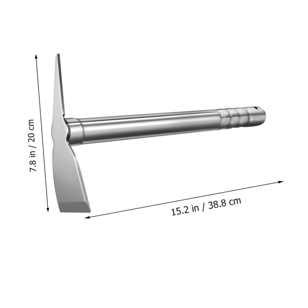 YARNOW Azada De Jardín Pequeña De Acero Inoxidable 39 Cm Para Cultivo y Deshierbe Huerto Doméstico, Herramienta Resistente Para Jardinería y Excavación Al Aire Libre