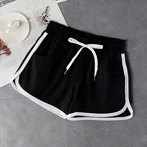 3pcs Dolphin Shorts Gym Athletic Workout Running Casual Sport Pants with Drawstring & Pocket2