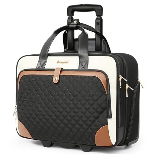 Arcoyard Stylish Rolling Laptop Bag