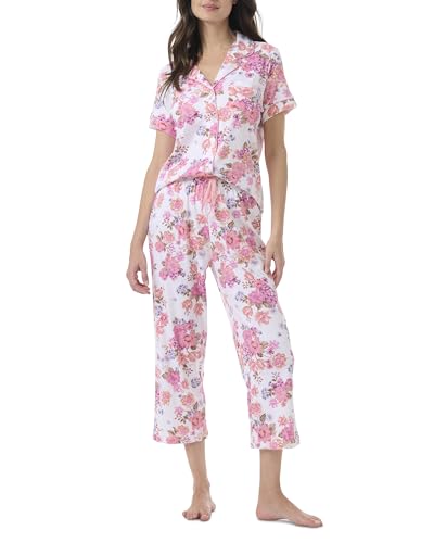 Image of Karen Neuburger Women's Short Sleeve Girlfriend Capri Pajama Set