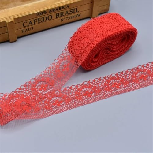Cinta de encaje para manualidades y decoración de bodas de 10 yardas 7