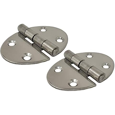 Salty Reef Marine Hardware - Marine Round Hinge - 2.5" x 2" Cover