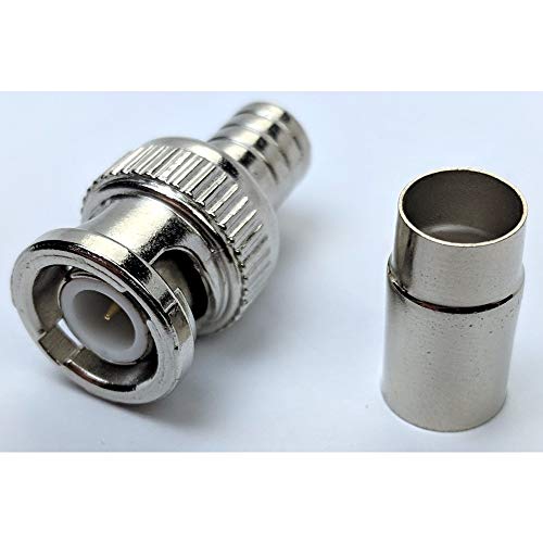 Conector BNC Macho RG6 para CCTV, pack de 10 miniatura 1