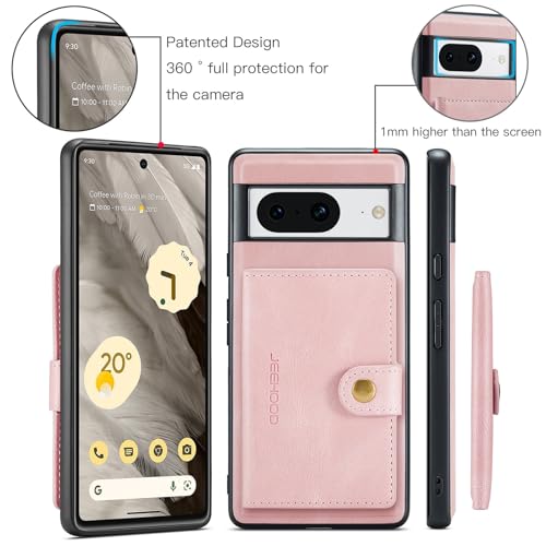 Étui portefeuille Google Pixel 8 magnétique 2 en 1 détachable avec porte-cartes