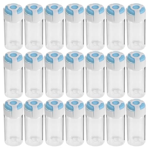 Flacons de laboratoire hermétiques en verre transparent 10 ml avec bouchons pack de 40