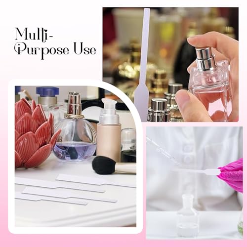 Image of 200Pcs Perfume Tester Strip | Disposable Perfume Strips Tester | Fragrance Tester Strips for Essential Oils, Fragrances, Diffuser Testing (1.2 x 13cm)