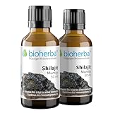 2 Stk. Shilajit Tropfen, Tinktur 50 ml – Mumijo Pflanzenextrakt mit Vitamin В6, Vegan von BIOHERBA PZN 18217680