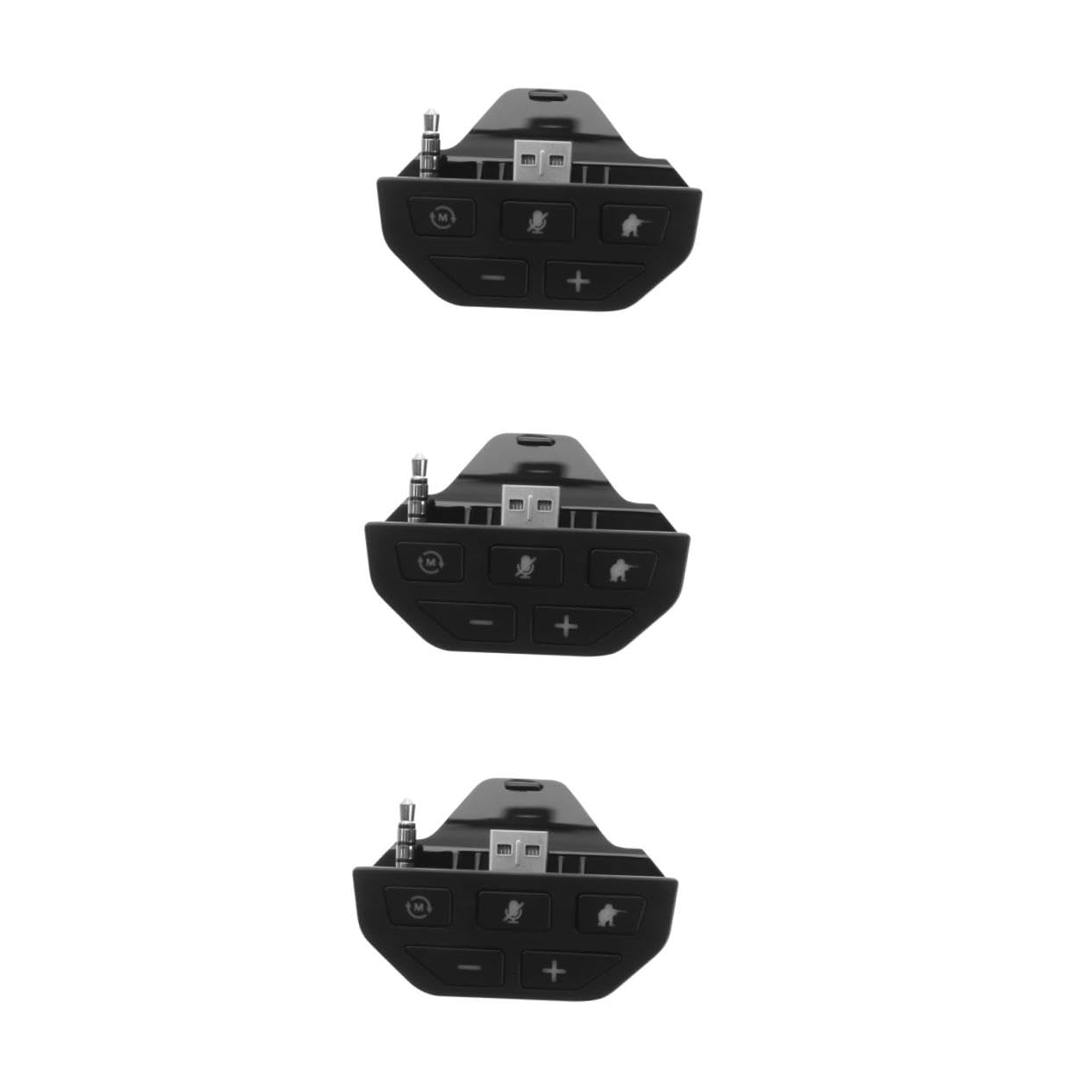 Hemobllo 3 Pz Adattatore per cuffie controllore forniture per cuffie adattatore per controller audio per convertitore per adattatore per giochi audio senza fili pulsante AbS