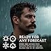 Striking Viking Mustache Wax Kit & Comb Set - 2 oz, Medium/Strong Hold, Sandalwood Scent - Grooming Kit for Men with Pocket Mustache Comb & Beard Wax Alternative, Non-Greasy Styling