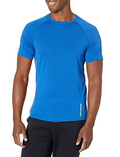 Salomon Camiseta para hombre, azul náutico, talla grande de EE. UU