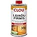 Produktbild CLOU Leinöl-Firnis: Imprägnierender Tiefenschutz, kaltgepresst und verkocht für Holz innen und außen, farblos, 0,50 L