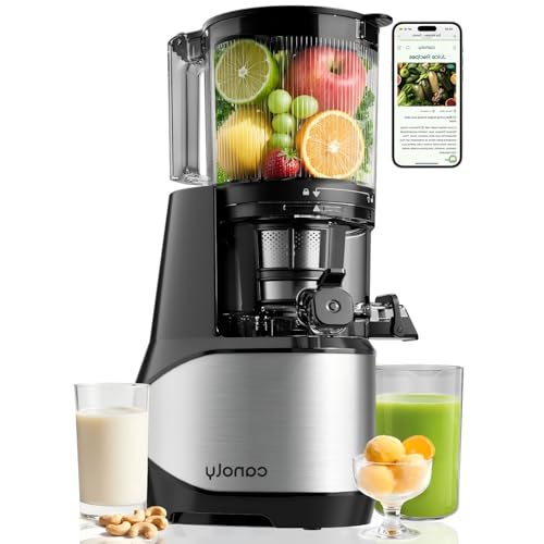 Image of Canoly C09 Cold Press Juicer, 3-IN-1 Strainers (Juice & Sorbet & Nut Milk), 90oz Large Capacity, Juicer Machines with BPA-Free (Classic)