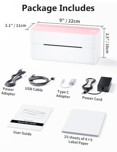 Thermal Label Printer DROPS TO (PINK SET ONLY) - image 9