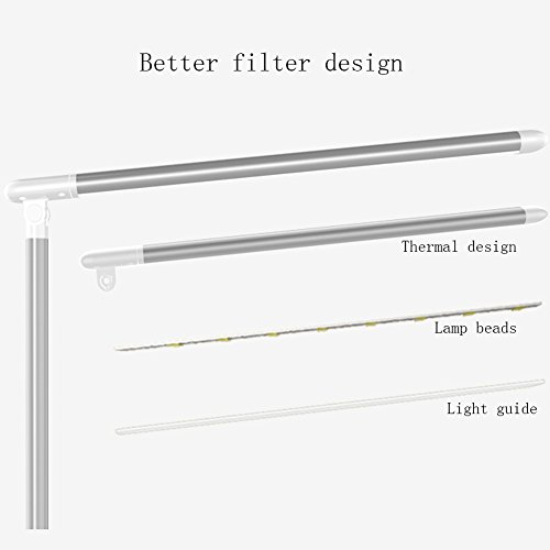 LED-Tischleuchte Dimmbar USB-Lade-, Touch-Sensing-Steuerung Klapptischlampe, 5 Ebenen Von Dimmen 3 Lichtmodi (7W… – Bild 4