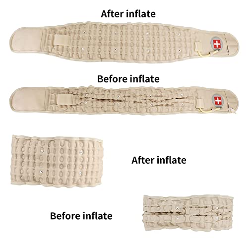 Cinturón de descompresión para la Espalda, Faja Lumbar para aliviar el Dolor Lumbar, Dispositivo de tracción de Aire Lumbar para Adultos, cinturón de descompresión Lumbar