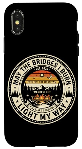 May The Bridges I Burn Light My Way �l�C�`���[�o�b�W �X�}�z�P�[�X iPhone X/XS �p