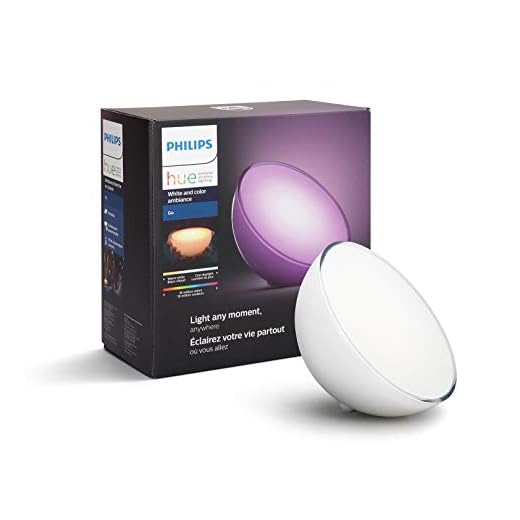 Philips Hue Go White and Color Portable Dimmable LED Smart Light Table Lamp (Requires Hue Hub, Works with Alexa, HomeKit and Google Assistant), White