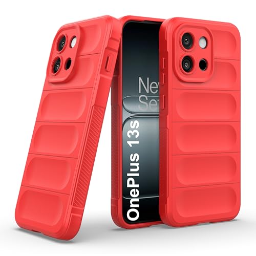 Image of Zapcase Back Case Cover for OnePlus 13s | Compatible for OnePlus 13s Back Cover | Liquid Silicon Magic Case with Camera Protection | Red
