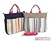 Striped Bag Fashion Tote Canvas Bag Handbag Colorful Cotton Strap Handle Pocket Bag Gift For Her Bridesmaids Church Bag Sturdy Diaper Bag