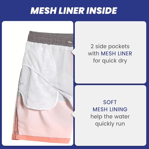 Image of maamgic Mens 7 inch Stretch Swim Trunks Quick Dry Mesh Lining Swimwear Bathing Suits