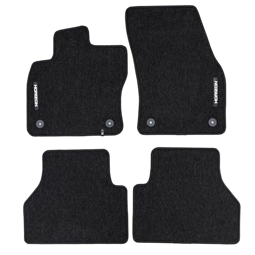 Alfombrillas VW Caddy IV California 2022-2026 antideslizantes para proteger el suelo negro