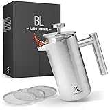 ✅ 𝐈𝐃𝐄𝐀𝐋𝐄𝐑 𝐖𝐀𝐑𝐌𝐇𝐀𝐋𝐓𝐄𝐄𝐅𝐅𝐄𝐊𝐓 - Dank der doppelwandigen Isolierung und der von uns verwendeten extra starken Wandung von jeweils 0,8mm bleibt dein frisch gepresster Kaffee noch mindestens 1 Stunde warm.