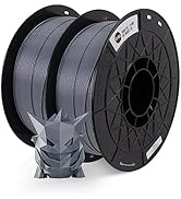 CCTREE ST-PLA(PLA+) Filament 1.75mm Grey 2KG Bundle,Tough & High Rigidity with Gloss,3D Printer 2...