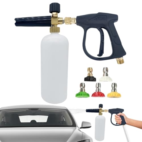 Varita para hidrolimpiadora - Pistolas de agua de alta presión Kit de lavado de autos, Boquilla corta Pulverizador er hidrolimpiadoras con cañón de espuma 5 boquillas pulverizadoras | Hidrolimpiadora